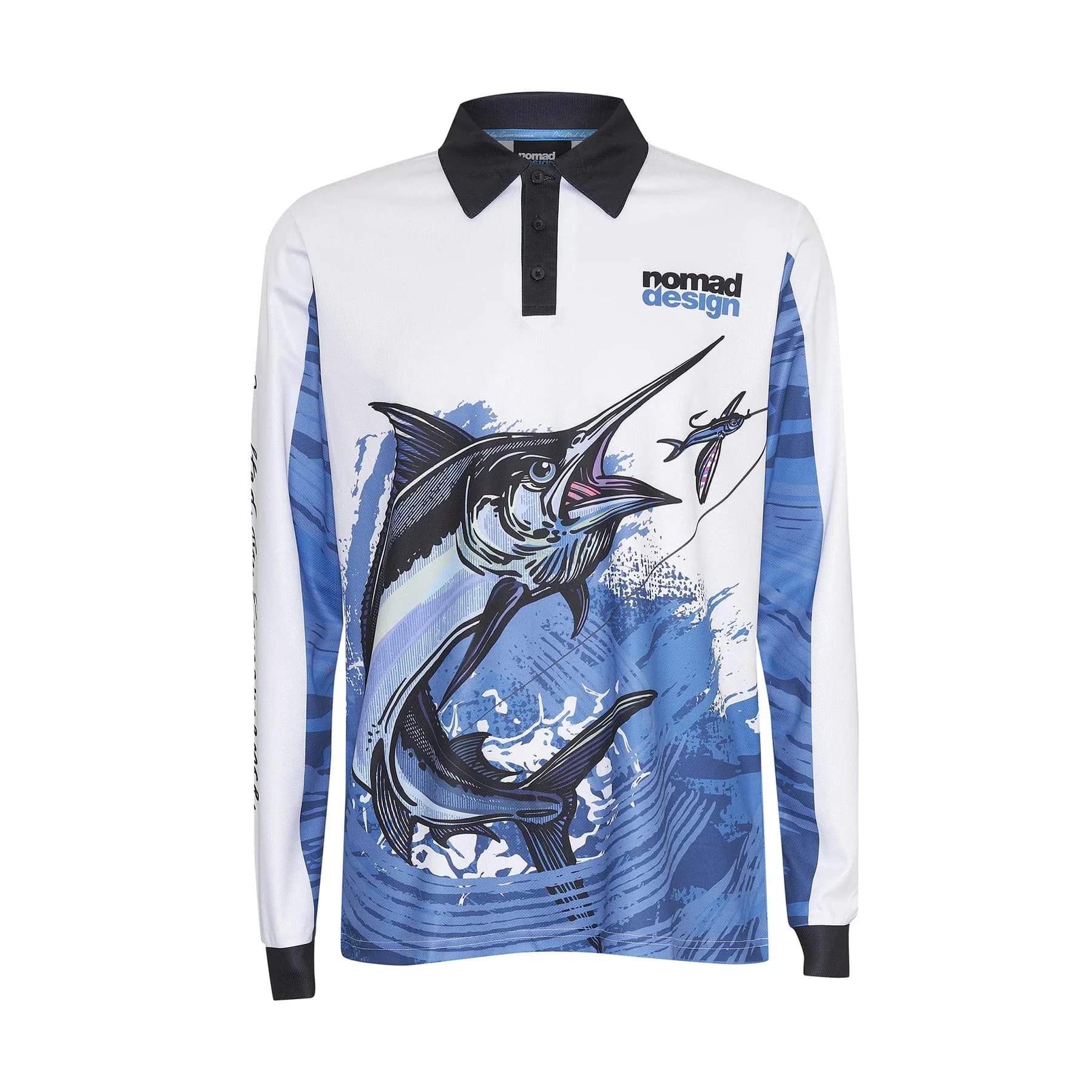 NOMAD DESIGN TECH FISHING SHIRT COLLARED - MIGHTY MARLIN