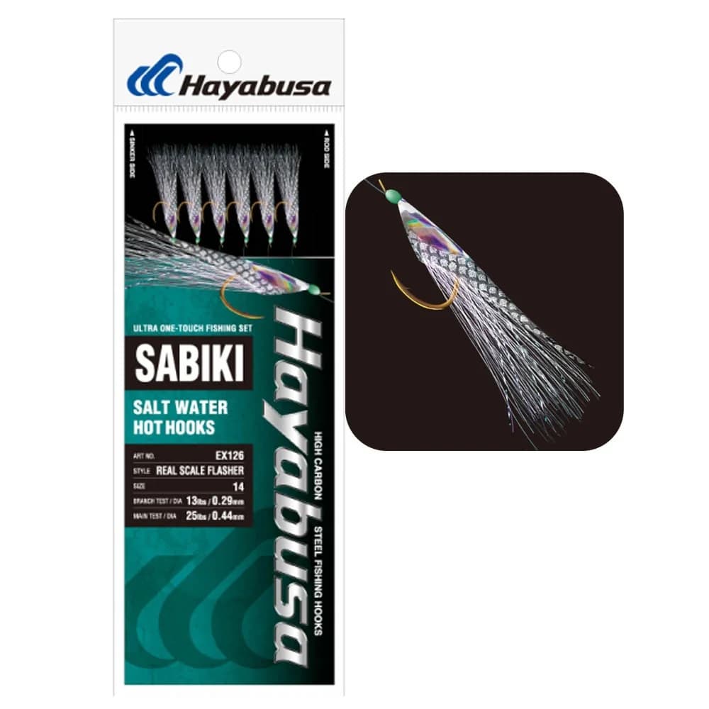 Hayabusa Ex126 Real Scale Flasher Sabiki