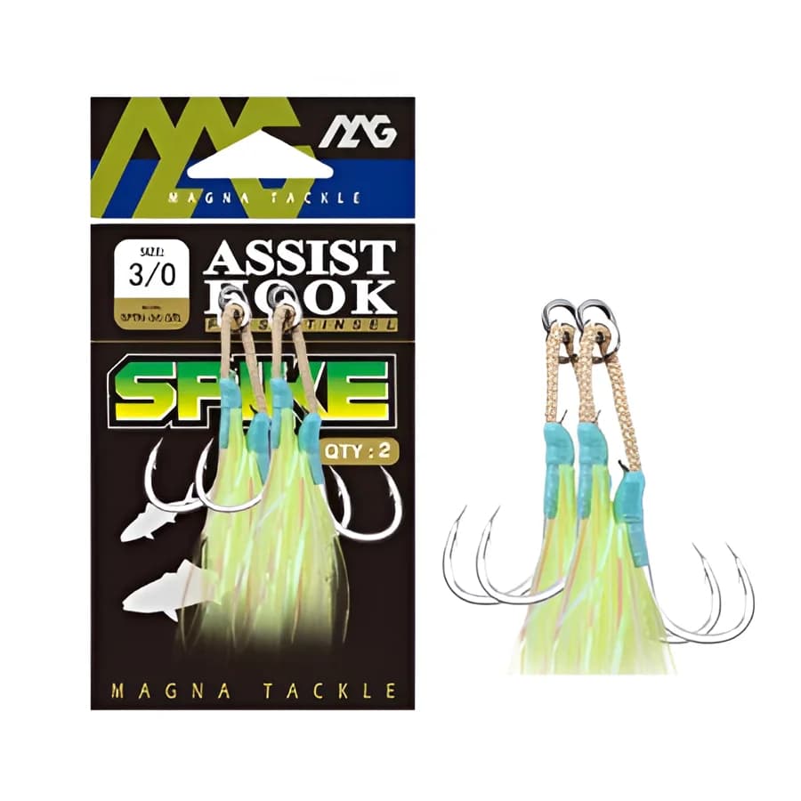 MG SPIKE ASSIST HOOK UV+LUMO FLASH TINSEL