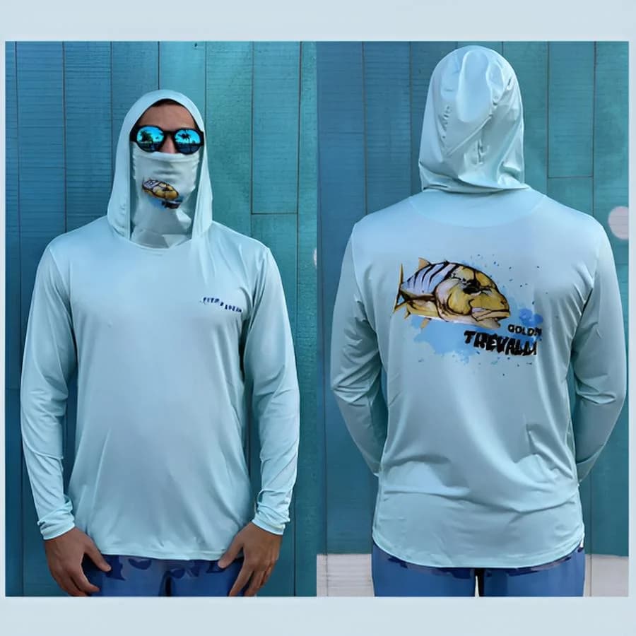Fish 2 Spear Performance Hoodies - Golden Trevally